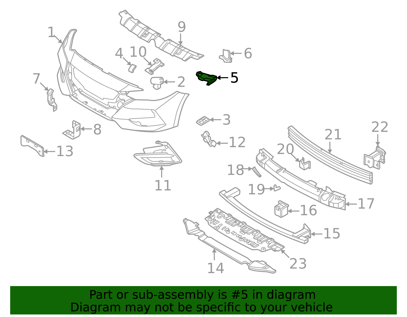Bumper Cover Bracket 62224-6LB0A | Nissan Parts Central