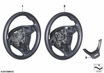 32337842815 - Individual Equipment: Sports St.-Wheel,Leather/Wd.Ring,Multif. for BMW: 528i, 528iX, 535d, 535dX, 535i, 535iX, 550i, 550iX, 740i, 740LdX, 740Li, 740LiX, 750i, 750iX, 750Li, 750LiX, 760Li, Hybrid 5, Hybrid 7, Hybrid 7L Image image