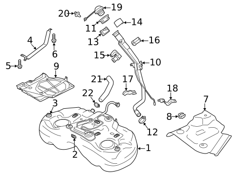 Fuel System Components for 2021 Subaru Forester #5
