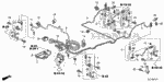 46330SJPA01 - Chassis: PIPE C, BRAKE for Honda Image
