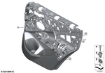 51425B363B5 - : Door Trim Panel, Rear, Left for BMW Image