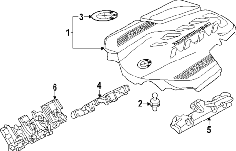 Engine Appearance Cover for 2024 BMW X5 #0