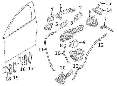 Front Door for 2017 Volvo S60 Cross Country #1