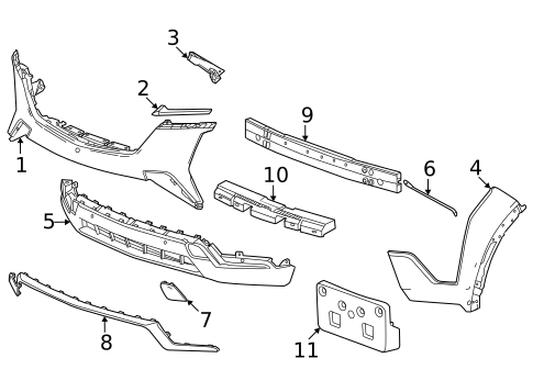 Bumper for 2026 Cadillac ESCALADE IQ #0