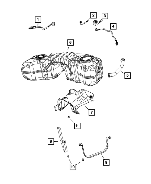 « 68522580AB –  : Remplissage De Carburant Durite pour Mopar Image »