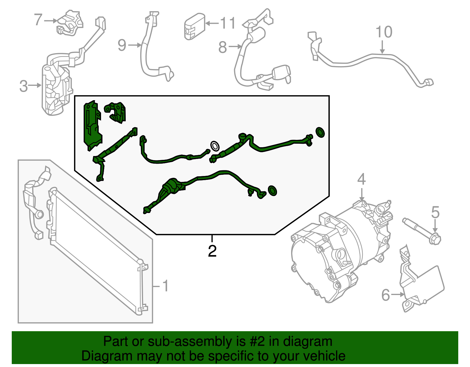 Pressure Line - Nissan (92441-3NK0B)