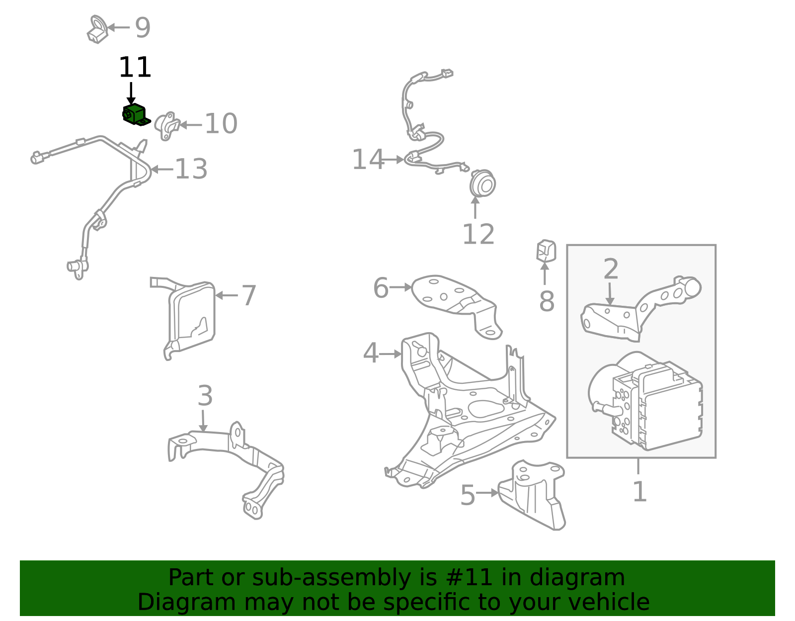 2004-2009 Toyota Prius Suspension Yaw Sensor 89180-47010 | Toyota Parts ...