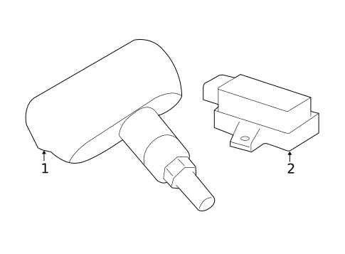 Tire Pressure Monitor Components for 2021 Mercedes-Benz C63 AMG #4