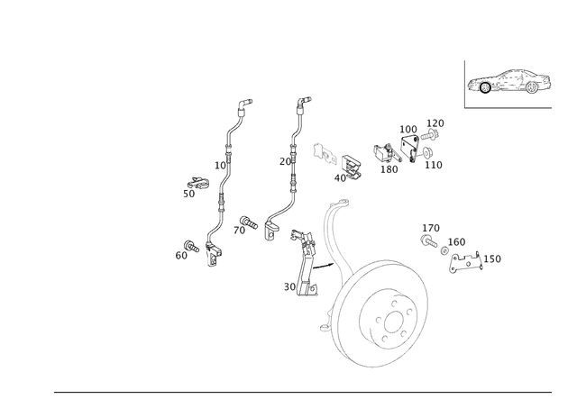 230540020864 - Electrical Equipment and Instruments: Wiring Harness for Mercedes-Benz: SL500, SL550, SLR McLaren Image image