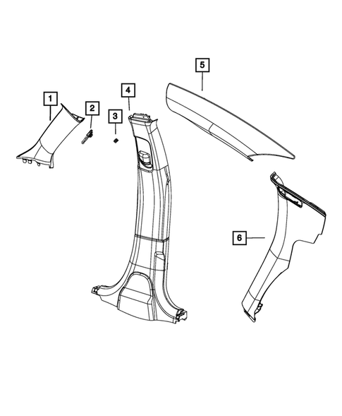Panels-Moldings-Scuff Plates, Pillar, Cowl, 1/4 Panel Trim and Cargo Covers for 2017 Dodge Charger #0