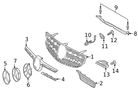 Grille & Components for 2018 Mercedes-Benz GLC 43 AMG&reg; #0