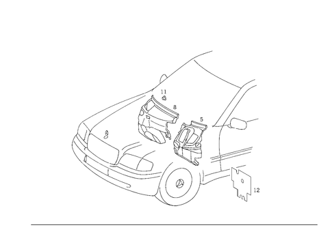 Insulation in Passenger and Luggae Compartment for 1998 Mercedes-Benz C280 #0