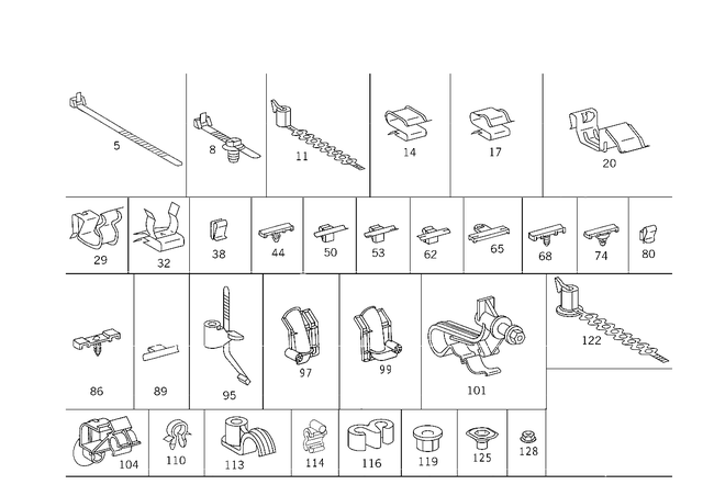 1248322314 - Electrical Equipment and Instruments: Holder for Mercedes-Benz: 200D, 280E, 300TE, 500SL, 600SL, E420, E430, ML320, ML55 AMG Image image