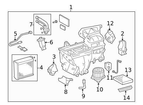 Blower Motor & Fan for 2008 Toyota Corolla #0