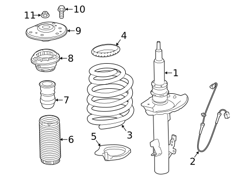 Struts & Components for 2012 Land Rover Range Rover Evoque #1