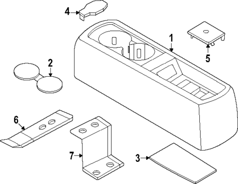 Rear Console for 2025 Nissan Armada #0