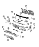 68225647AI - Body Sheet Metal Except Doors: Dash Panel Silencer for Mopar Image image