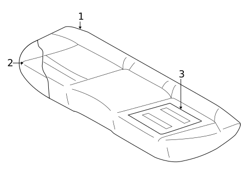 Rear Seat Components for 2021 Subaru Legacy #1