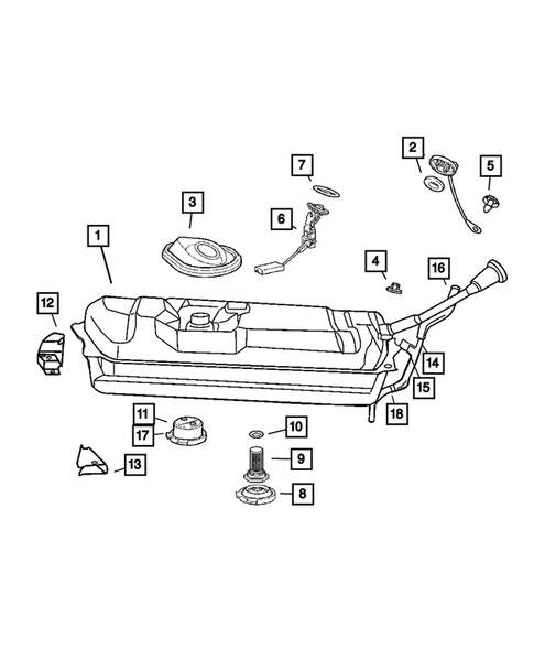 Fuel Tank for 2008 Chrysler Crossfire #0