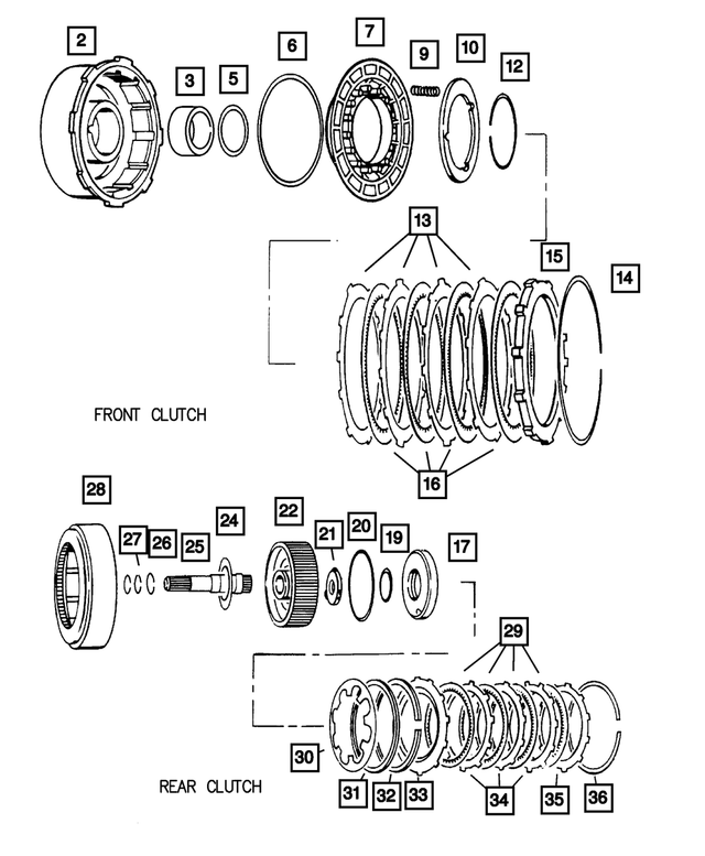 4058648AC - Automatic Transmission 4 Speed: Clutch Retainer, Front for Mopar Image image
