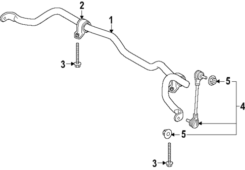 Stabilizer Bar & Components for 2026 Volvo EC40 #1