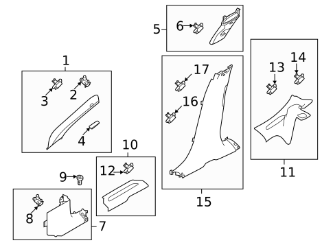 Interior Trim - Pillars for 2023 Land Rover Range Rover Velar #0