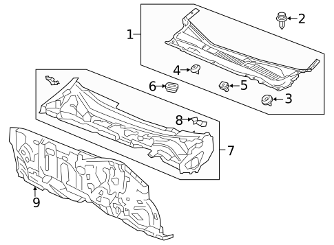 Cowl for 2017 Acura TLX #0