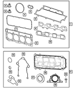 5170961AA - : Engine Upper Gasket Package for Mopar Image