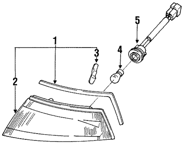 F3KY13201A - : Park Lamp Assembly for Ford Image