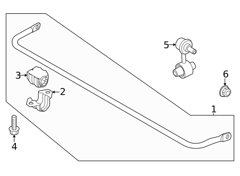Stabilizer Bar & Components for 2023 Kia Niro EV #1
