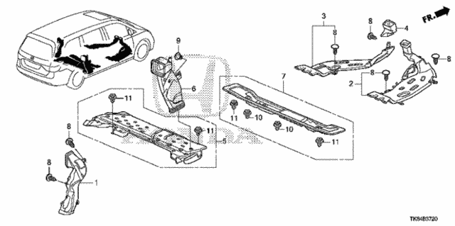 Duct for 2012 Honda Odyssey #0