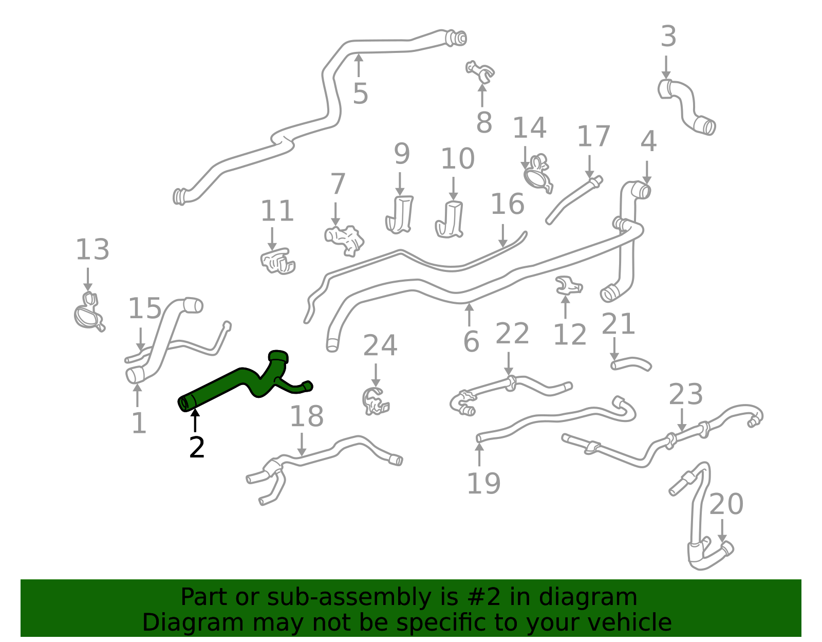 Genuine Porsche 996-106-641-63 |Radiator Coolant Hose | FREE