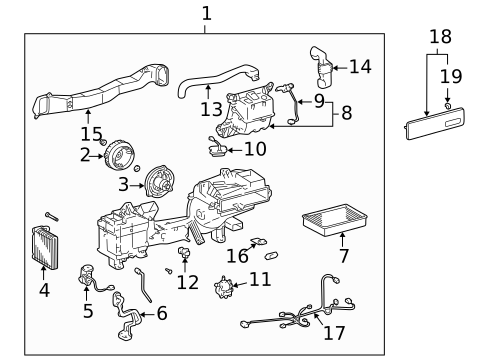 Evaporator Components for 2002 Lexus LS430 #0