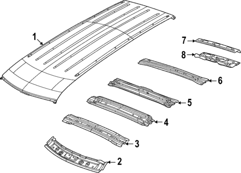 Roof & Components for 2025 Jeep Grand Cherokee #0