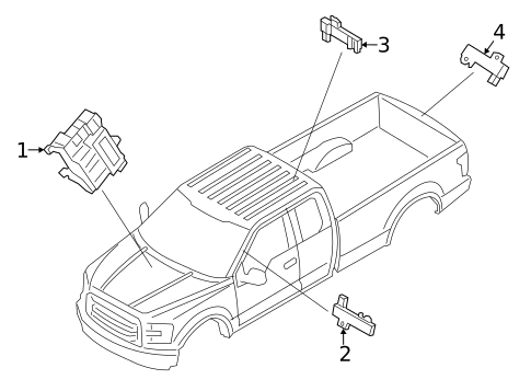 Keyless Entry Components for 2017 Ford F-250 Super Duty #0