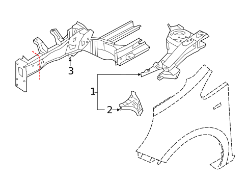 Structural Components & Rails for 2017 Kia Rio #0