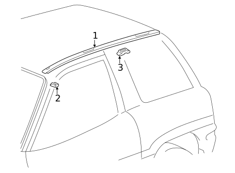 Exterior Trim - Roof for 1998 Toyota RAV4 #3