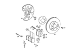 4208483 - : Parts Kit, Brake Caliper for Mercedes-Benz: 300SD, 400SE, 400SEL, 500SEC, 500SEL, 600SEL, S420 Image