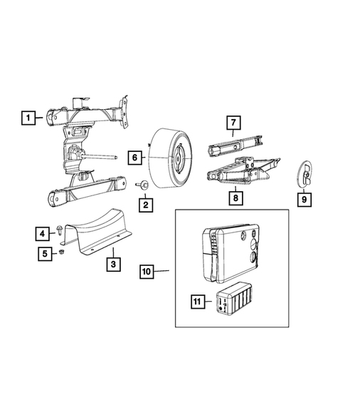 Jack Stowage for 2017 Chrysler Pacifica #0