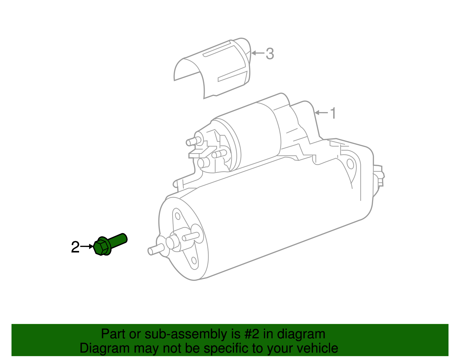 Starter Mount Bolt - Porsche (N-102-171-03)