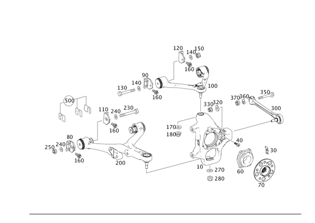 1973500706 - : Transverse Control Arm for Mercedes-Benz Image