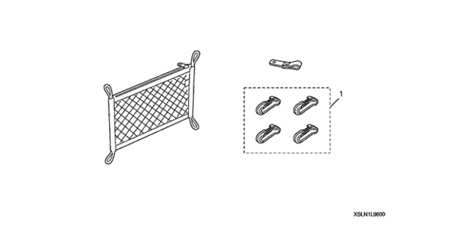 Cargo Net for 2008 Honda Fit #0