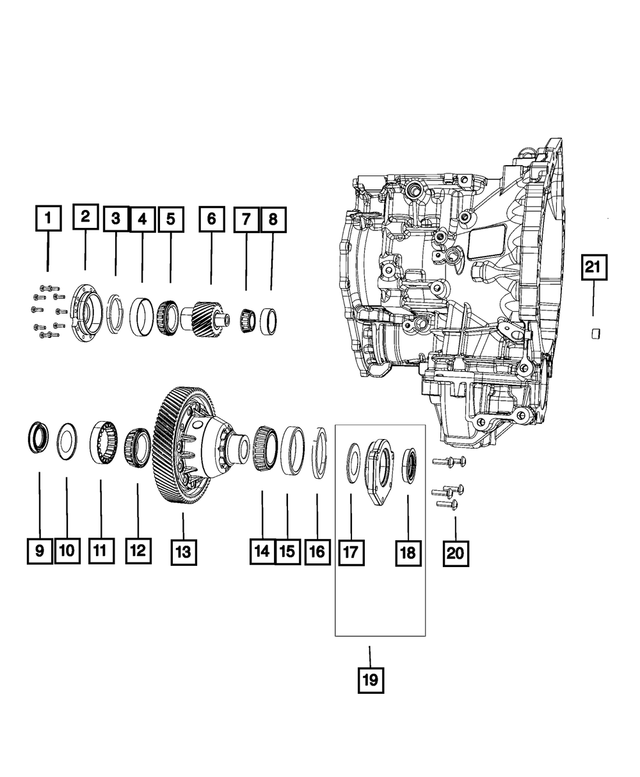 4800528AA - 62TE; 6-Speed; Automatic Transaxle: Shim for Mopar Image