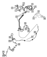 68166549AA - Brakes: Tube Clip for Ram: 2500, 3500 Image