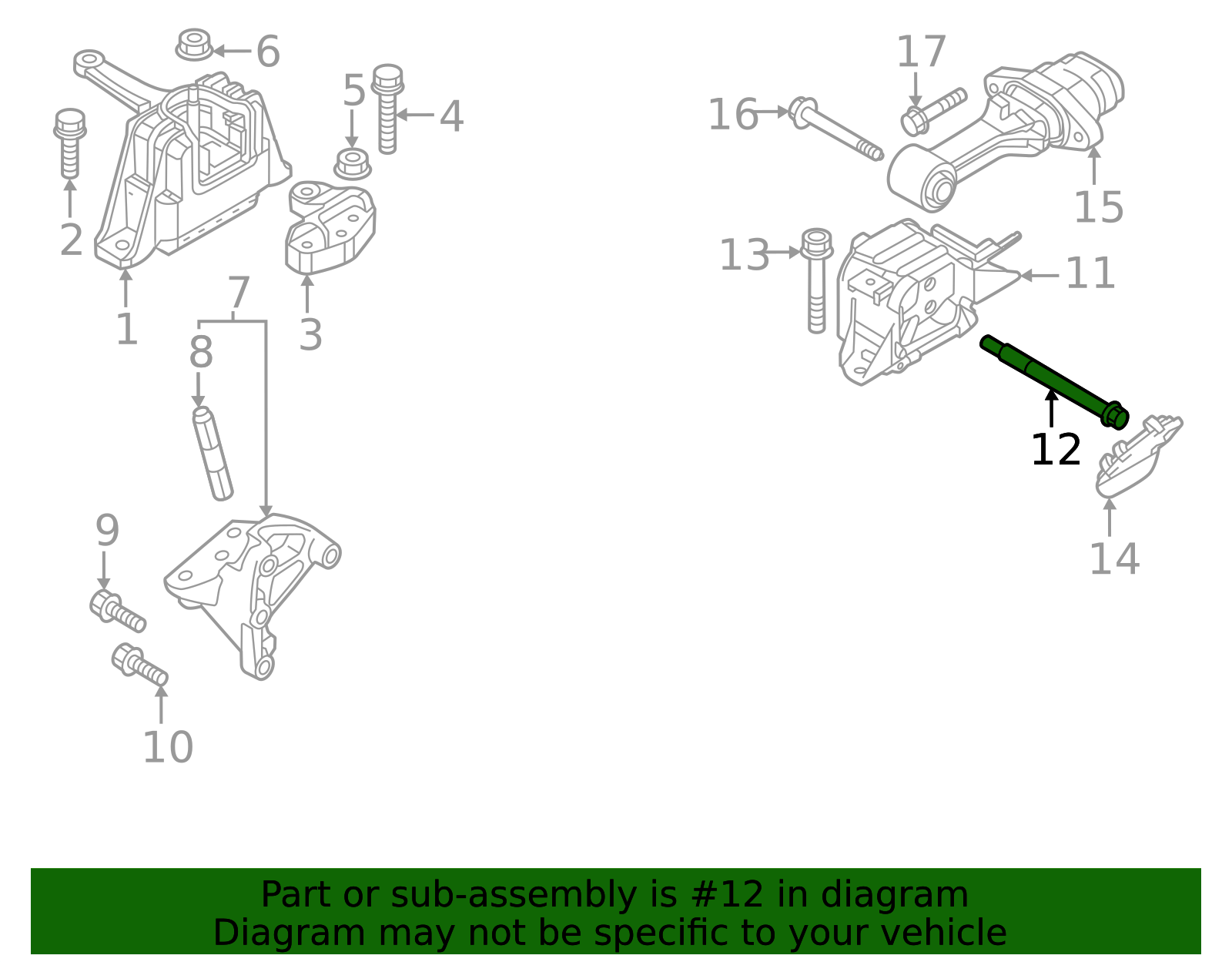 2023-2025 Kia Trans Mount Bolt 21991-AO000 | OEM Parts Online