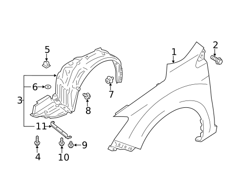 Fender & Components for 2015 Subaru Impreza #0