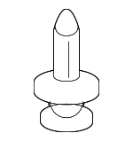 BC1D56145 - Body: Under Cover Rivet for Mazda: 2, 3, 5, 6, 626, CX-5, CX-7, CX-9, Miata, MPV, MX-5 Miata, Protege, Protege5, RX-8 Image