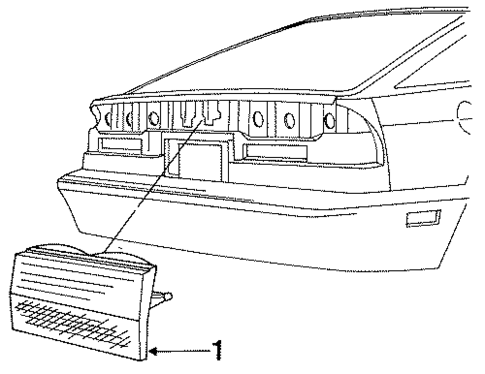 High Mount Lamps for 1987 Dodge Daytona #0