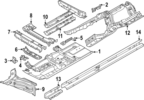 Floor for 2022 BMW 430i Gran Coupe #0