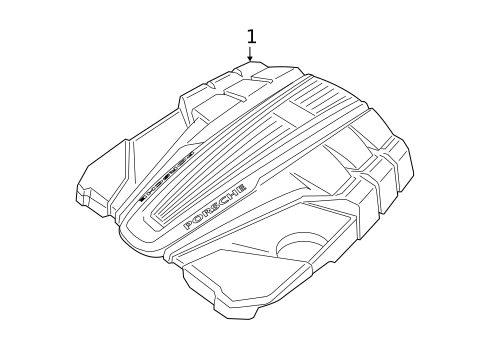 Engine Appearance Cover for 2020 Porsche Macan #0